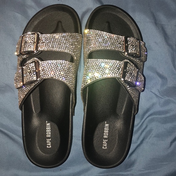 cape robbin rhinestone slides